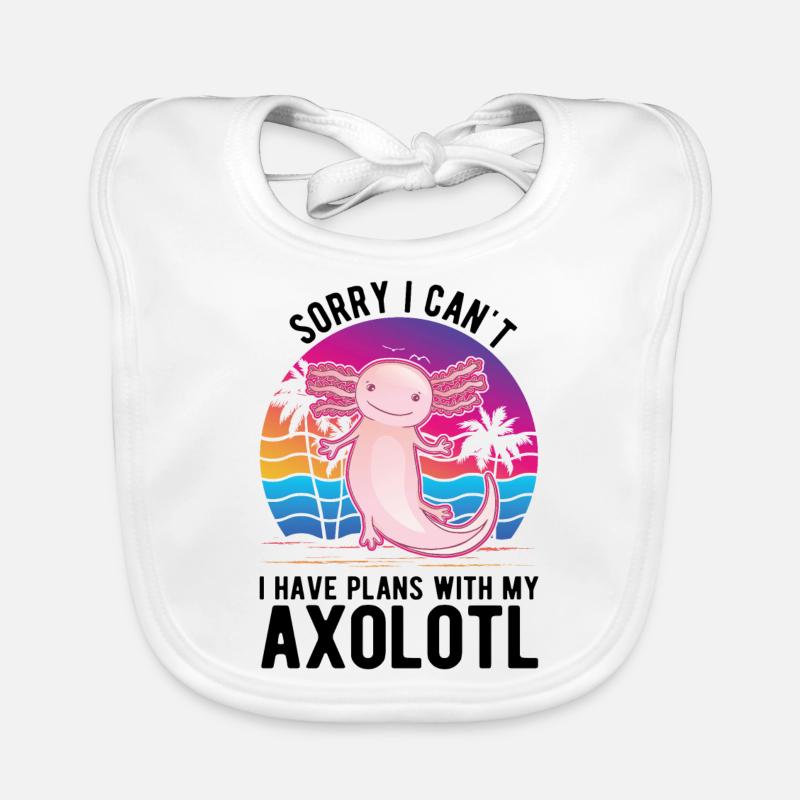 Axolotl Cadeau Queue Lurch Bavoir bio Bébé