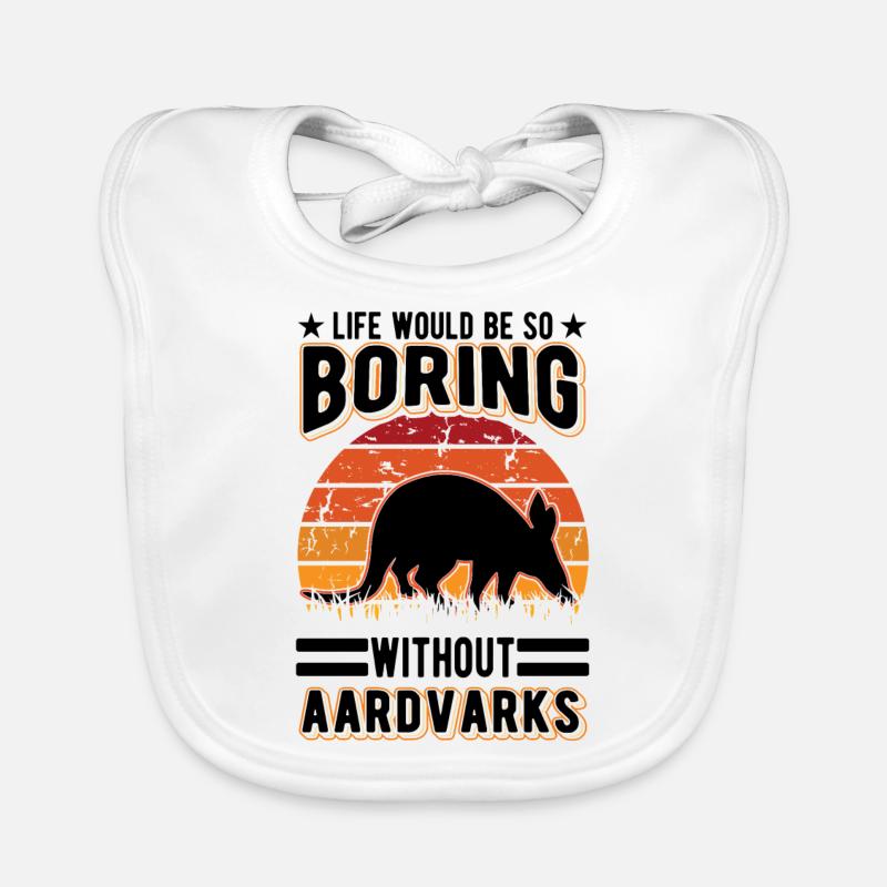 Erdferkel Geschenk Aardvark Organic Baby Bibs