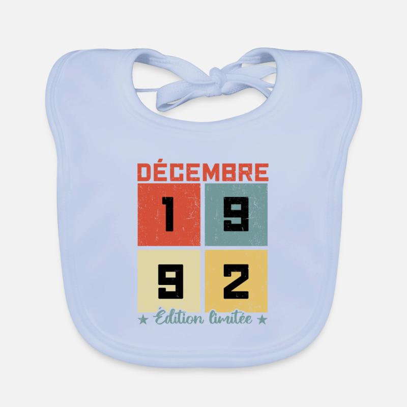 cadeau Décembre 1992 Edition limitée Bavoir bio Bébé