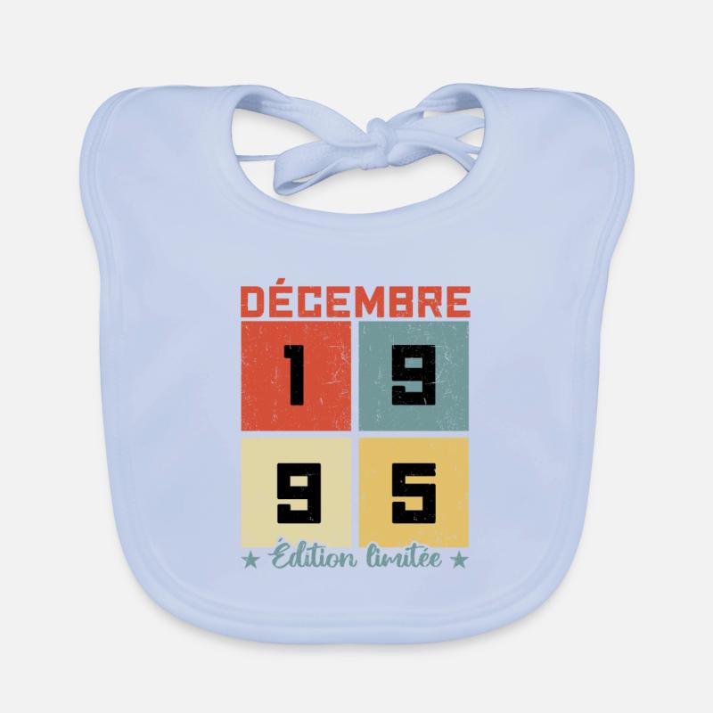 Anniversaire Décembre 1995 Bavoir bio Bébé