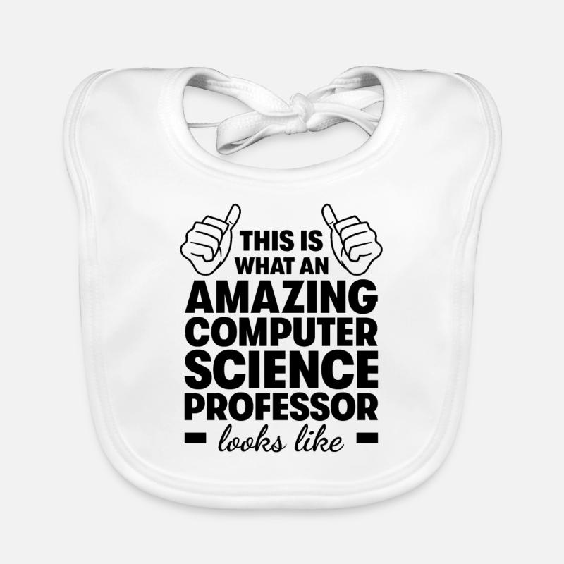 Amazing Computer Science Professor Organic Baby Bibs