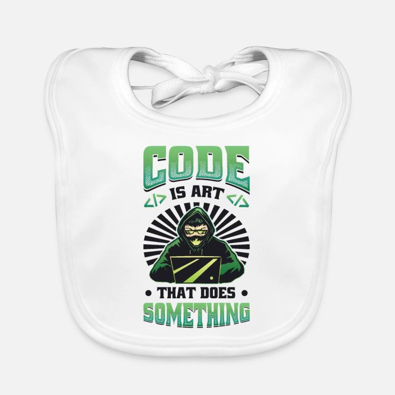 Le code est un art qui fait quelque chose de programmation Bavoir bio Bébé