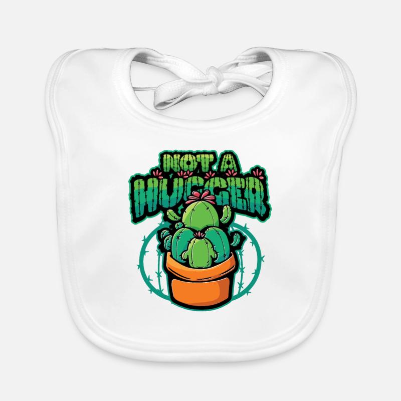 No hugging cactus Organic Baby Bibs