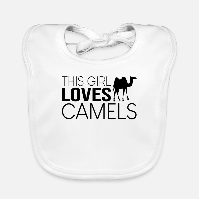 Fille Camel Disant Bavoir bio Bébé