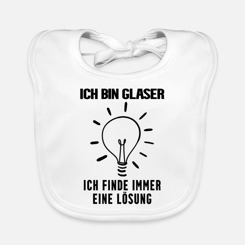 Glaser Beruf Ausbildung Baby Bio-Lätzchen