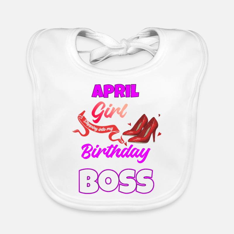 April Birthday Gift Organic Baby Bibs