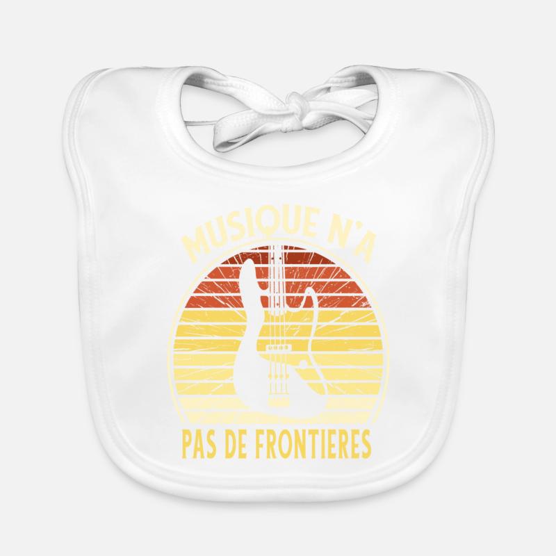 Musique n'a pas de frontières Bavoir bio Bébé