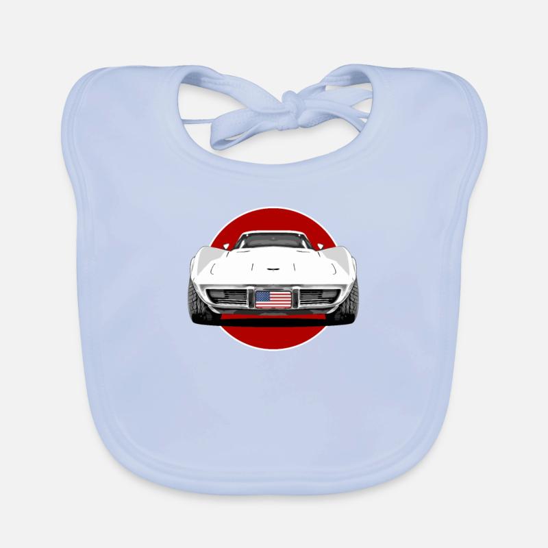 Echtes amerikanisches Muscle-Car Baby Bio-Lätzchen