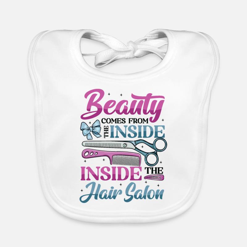 La beauté vient de l’intérieur du salon de coiffure Bavoir bio Bébé