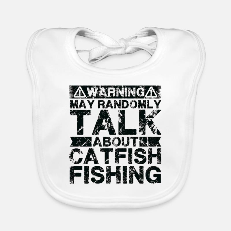 Fishing - Catfish Fish Organic Baby Bibs