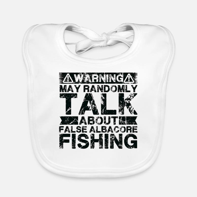 Fishing - False Albacore Fish Organic Baby Bibs