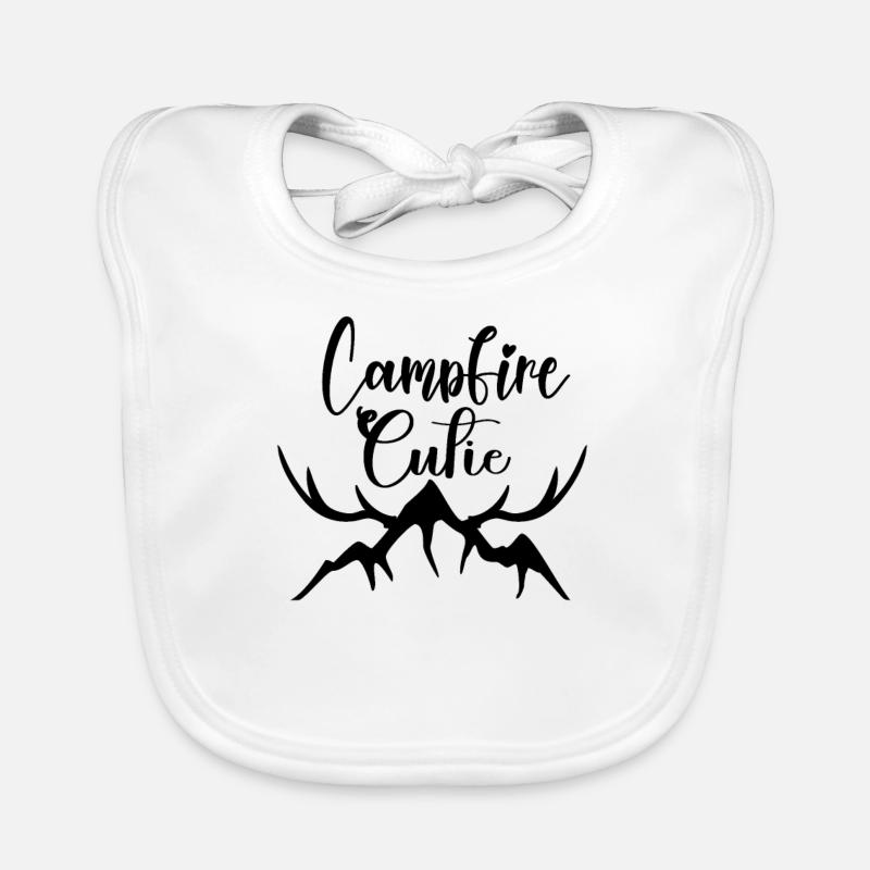 Camping Camper Natur lustiger Spruch Baby Bio-Lätzchen