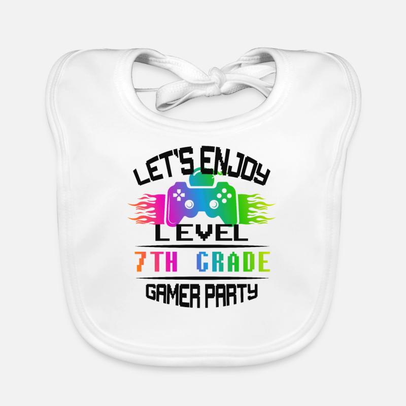 Niveau 7TH GRADE restez calme et jouez Bavoir bio Bébé