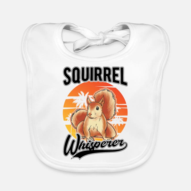 Eichhörnchen Flüsterer Squirrel Whisperer Bavoir bio Bébé