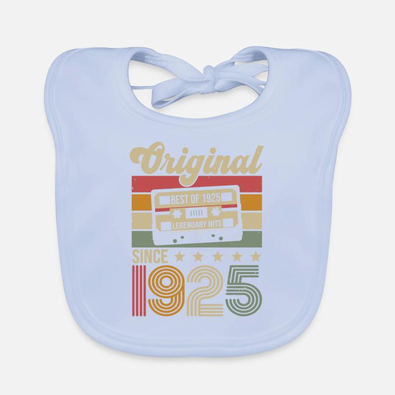 Vintage Geburtstag Original Geschenkidee 1925 Baby Bio-Lätzchen