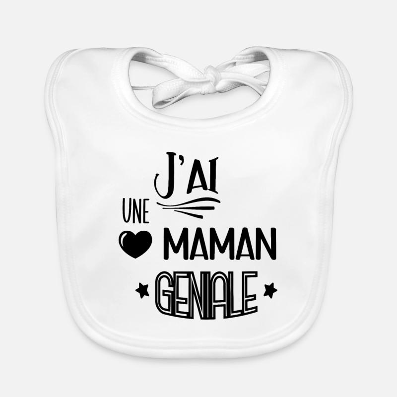 Idée De Cadeau Pour Une Maman Géniale Bavoir bio Bébé