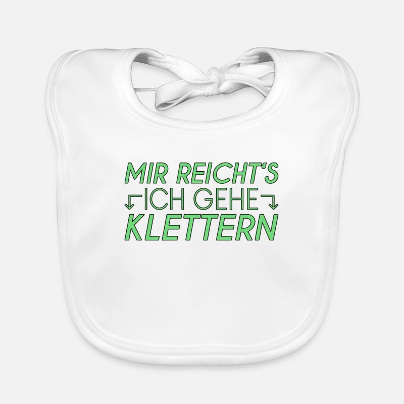 Klettern Spruch Baby Bio-Lätzchen