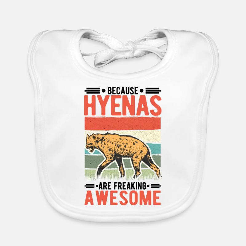 Hyäne Geschenk Erdwolf Hyena Baby Bio-Lätzchen