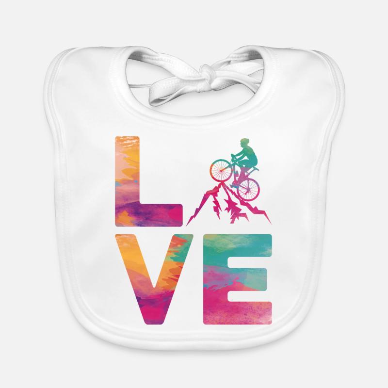 Drôle de vélo de route à vélo Bavoir bio Bébé