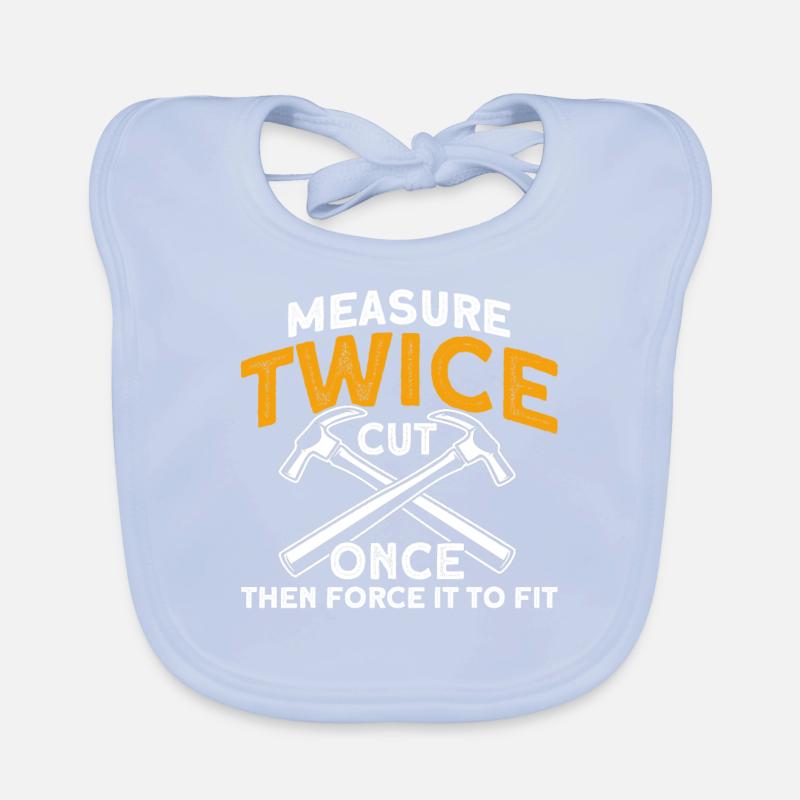 Carpenter Gift Saying Woodworking Organic Baby Bibs