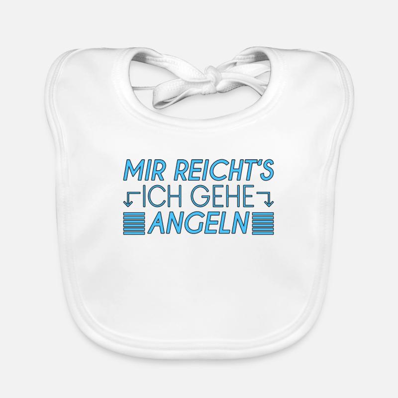 Angeln Spruch Baby Bio-Lätzchen