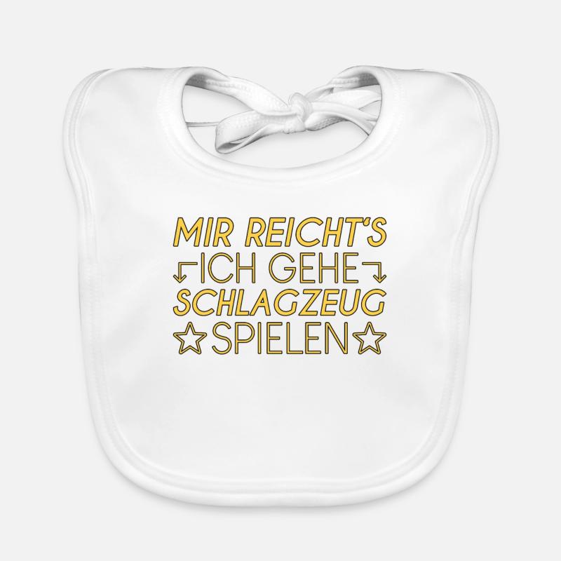 Schlagzeug Spruch Baby Bio-Lätzchen