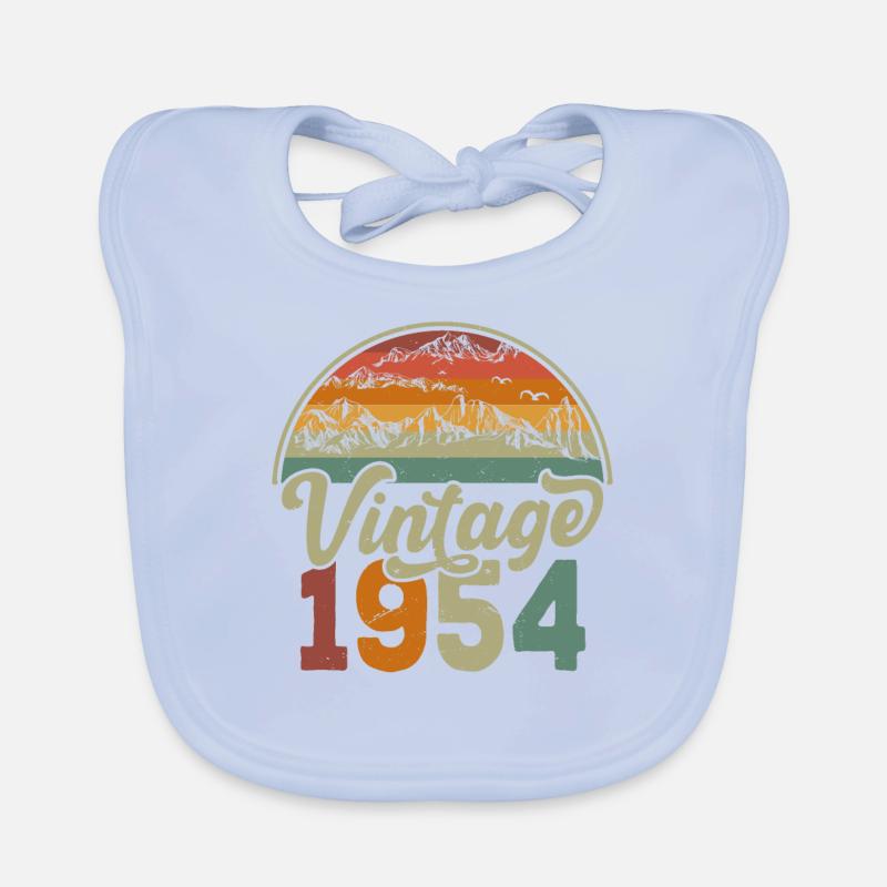 Vintage 1954 Organic Baby Bibs