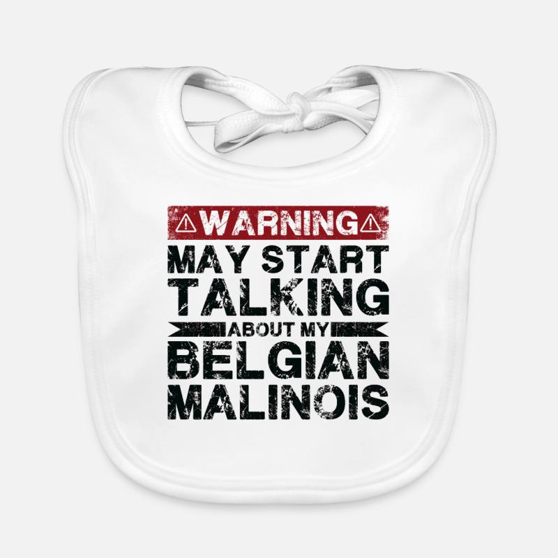 Über Belgische Malinois Sprechen Baby Bio-Lätzchen