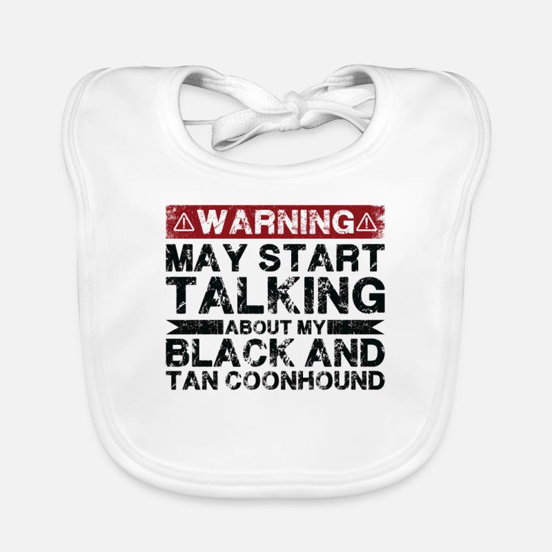 Talking about Blacks and Tan Coonhound Organic Baby Bibs
