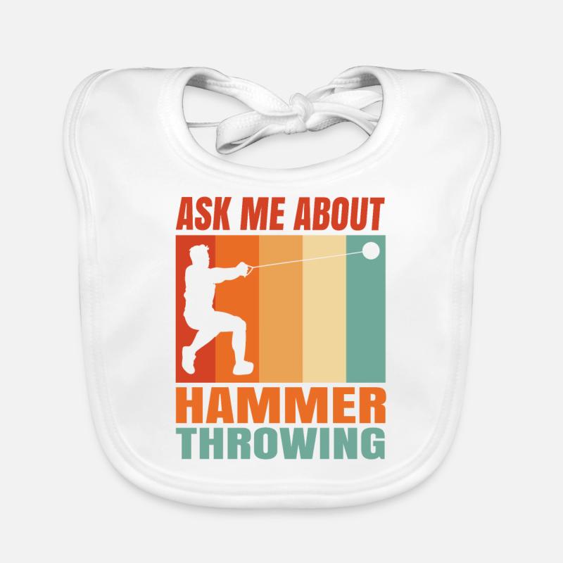 Hammer throw Organic Baby Bibs