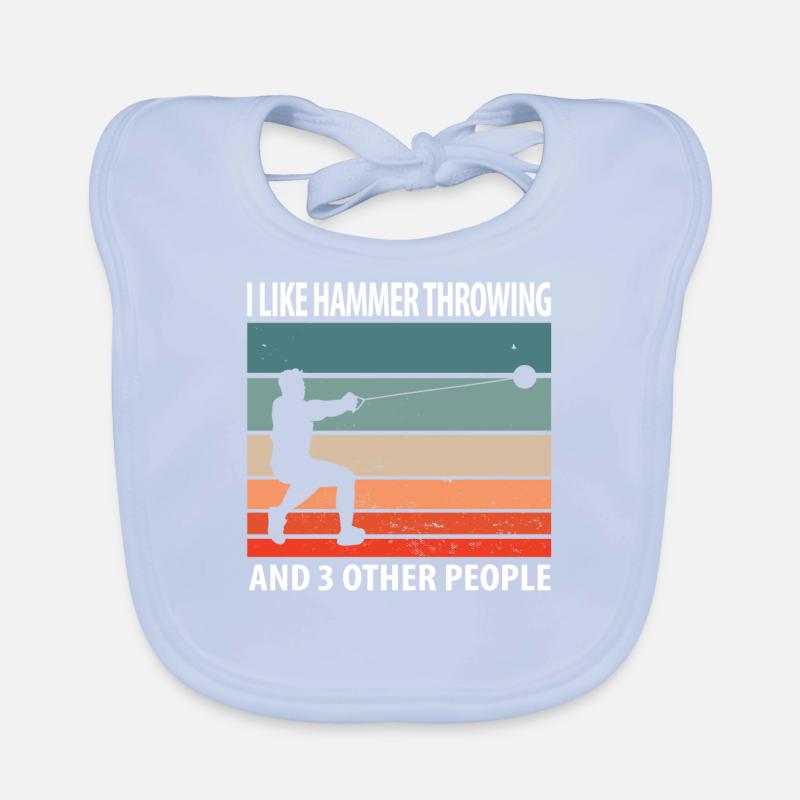 Hammer throw Organic Baby Bibs