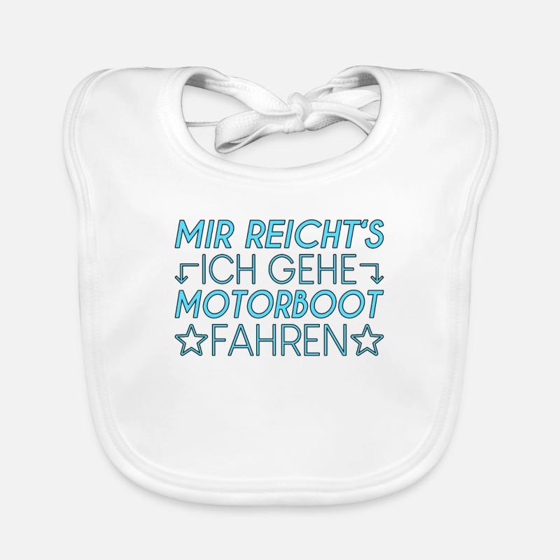 Motorboot Spruch Baby Bio-Lätzchen