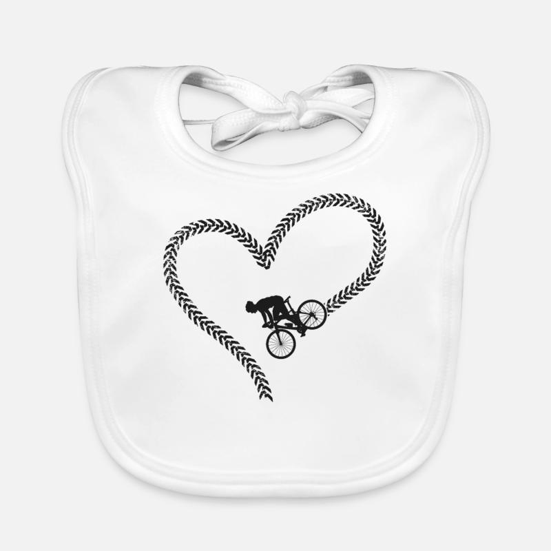 Drôle de vélo de route à vélo Bavoir bio Bébé