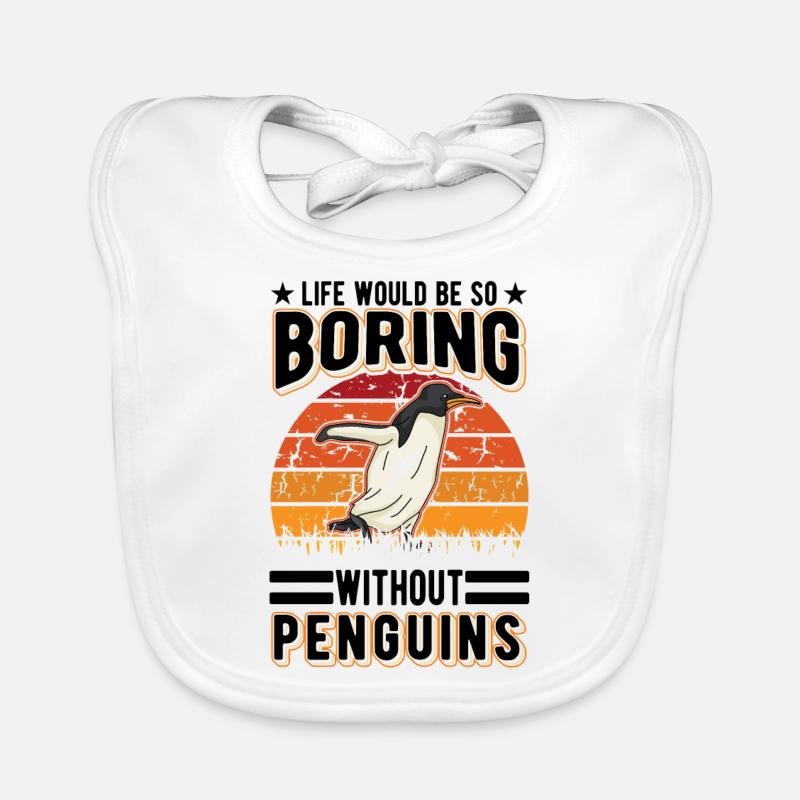 Pinguin Geschenk Penguin Baby Bio-Lätzchen