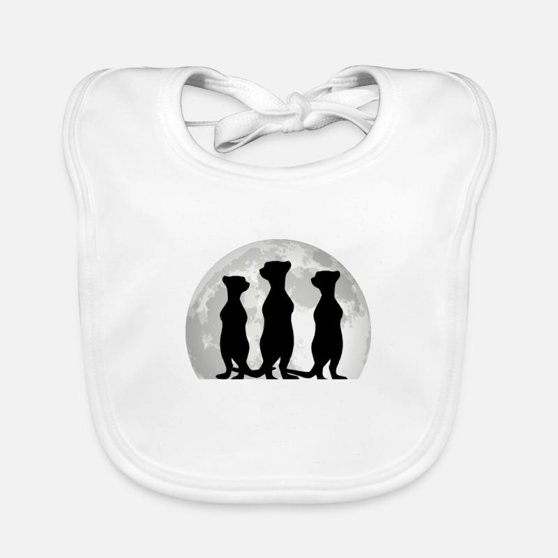 Suricate Lune Suricate Bavoir bio Bébé