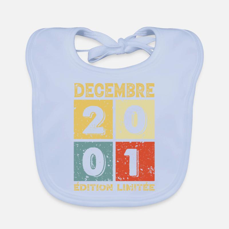 Vintage Geburtstagsgeschenkidee Dezember 2001 Baby Bio-Lätzchen