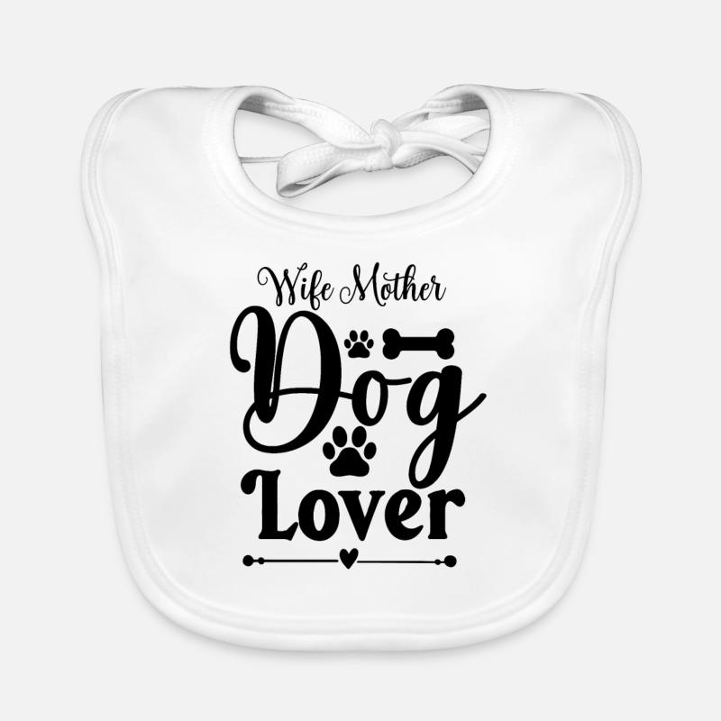 Femme Mère Chien Amant Bavoir bio Bébé
