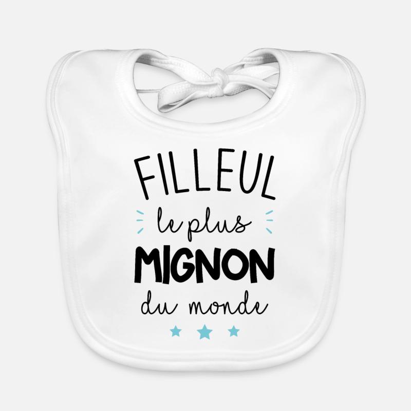 Filleul le plus mignon du monde Bavoir bio Bébé