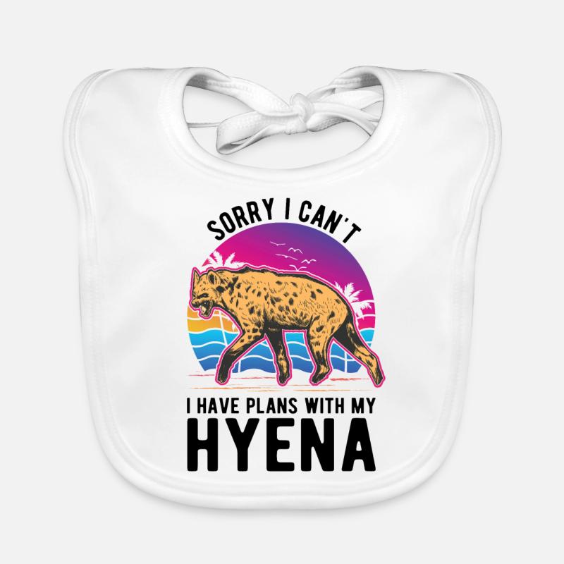 Hyäne Geschenk Erdwolf Hyena Baby Bio-Lätzchen