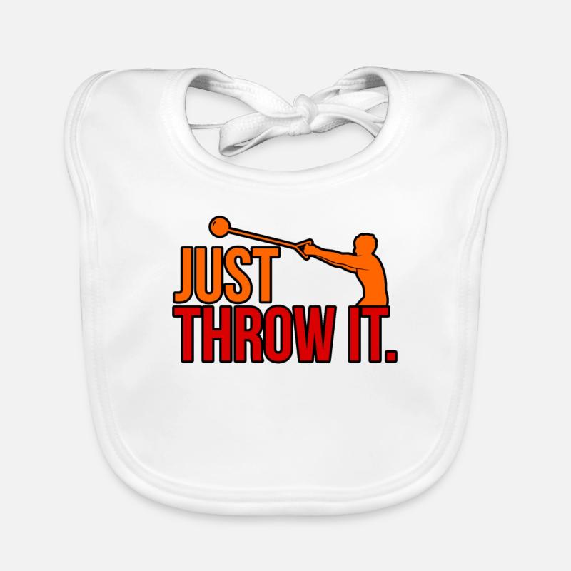 Just throw it hammer throw Organic Baby Bibs