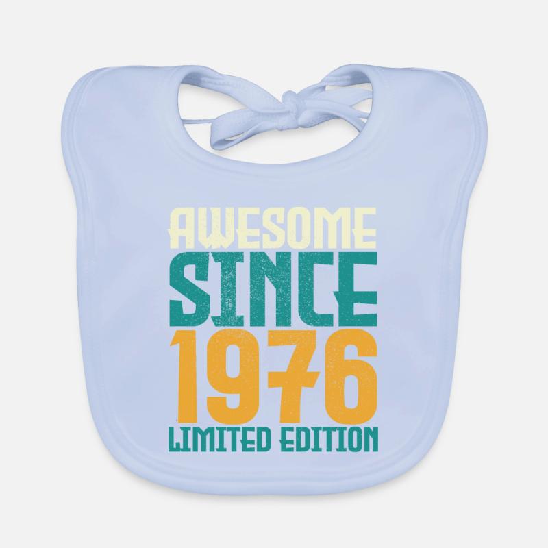 Awesome seit 1976 limitierte Auflage. Baby Bio-Lätzchen