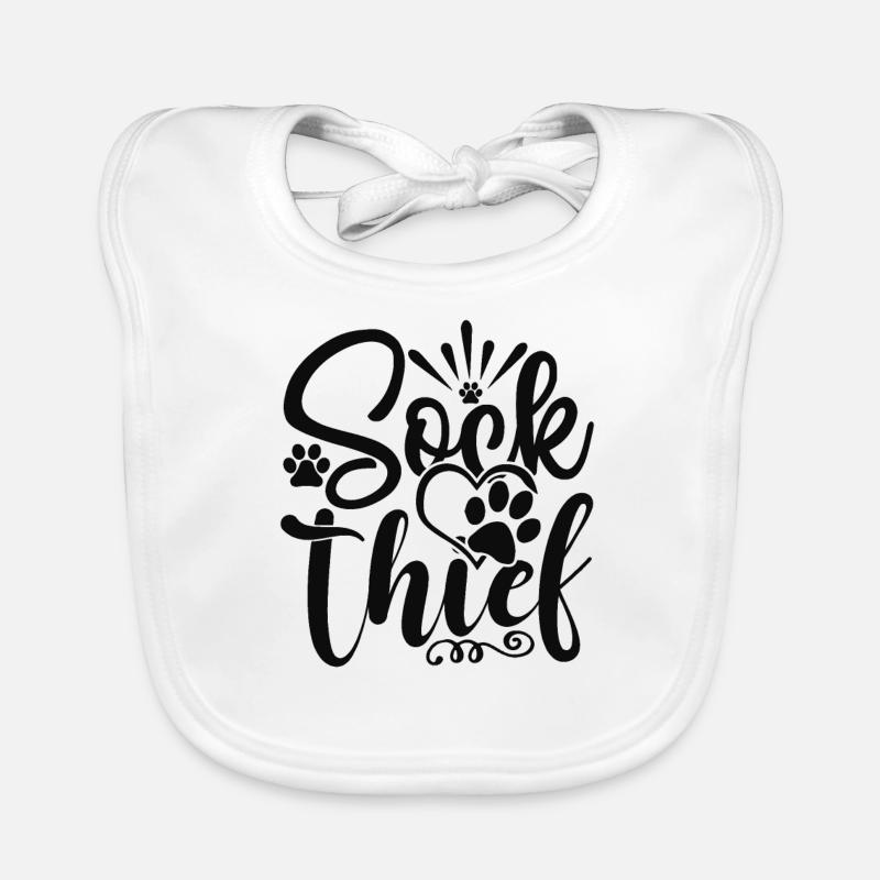 Sock Thief Organic Baby Bibs