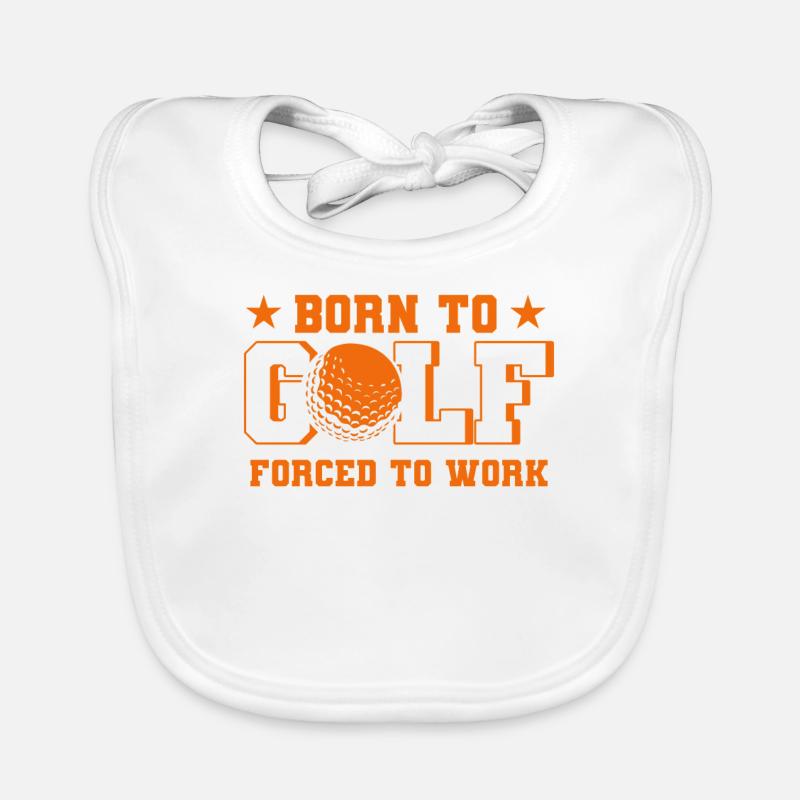 Golf Geschenk für Golfer Baby Bio-Lätzchen