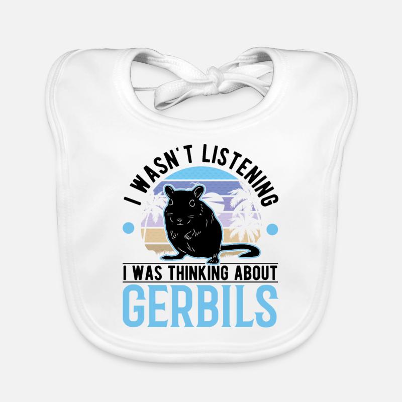 Gerbille Racing Rat Gerbille Bavoir bio Bébé