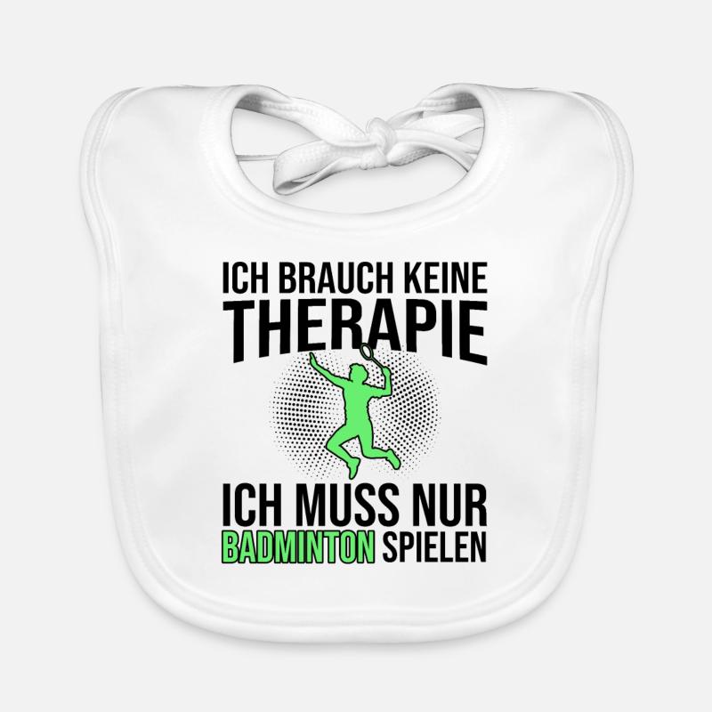 Badminton Spruch Baby Bio-Lätzchen