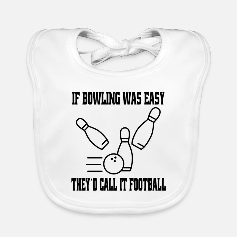Bowling Cone Bowling Ball Cadeau Bowler Bowling Bavoir bio Bébé
