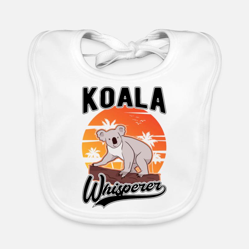 Koala Whisperer Koala Whisperer Koala Bear Bavoir bio Bébé