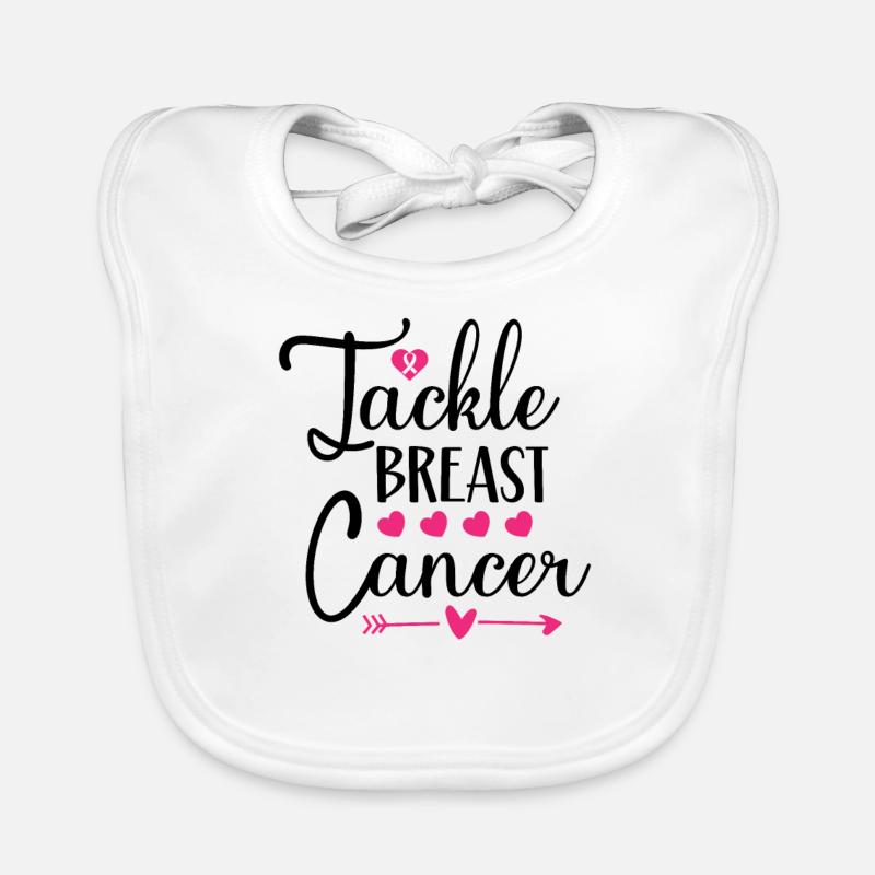 Brustkrebs bekämpfen Baby Bio-Lätzchen