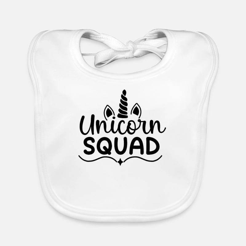 Einhorn Squad Unicorn Baby Bio-Lätzchen