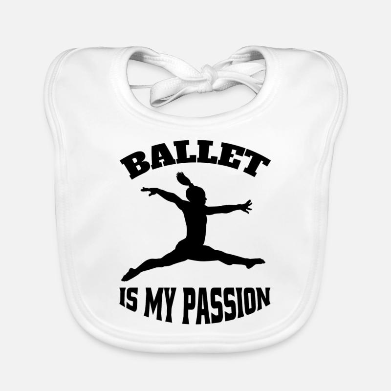 Ballet Dancer Gift Ballerina Dance Class Dance Organic Baby Bibs
